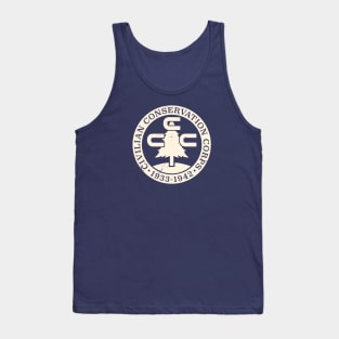 Civilian Conservation Corps - Circle Tree Badge Tank Top